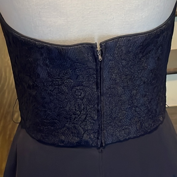 Kathryn Conover by Night. Navy Blue Strapless Cocktail Dress. Gently worn. Sz 10 - Picture 7 of 13